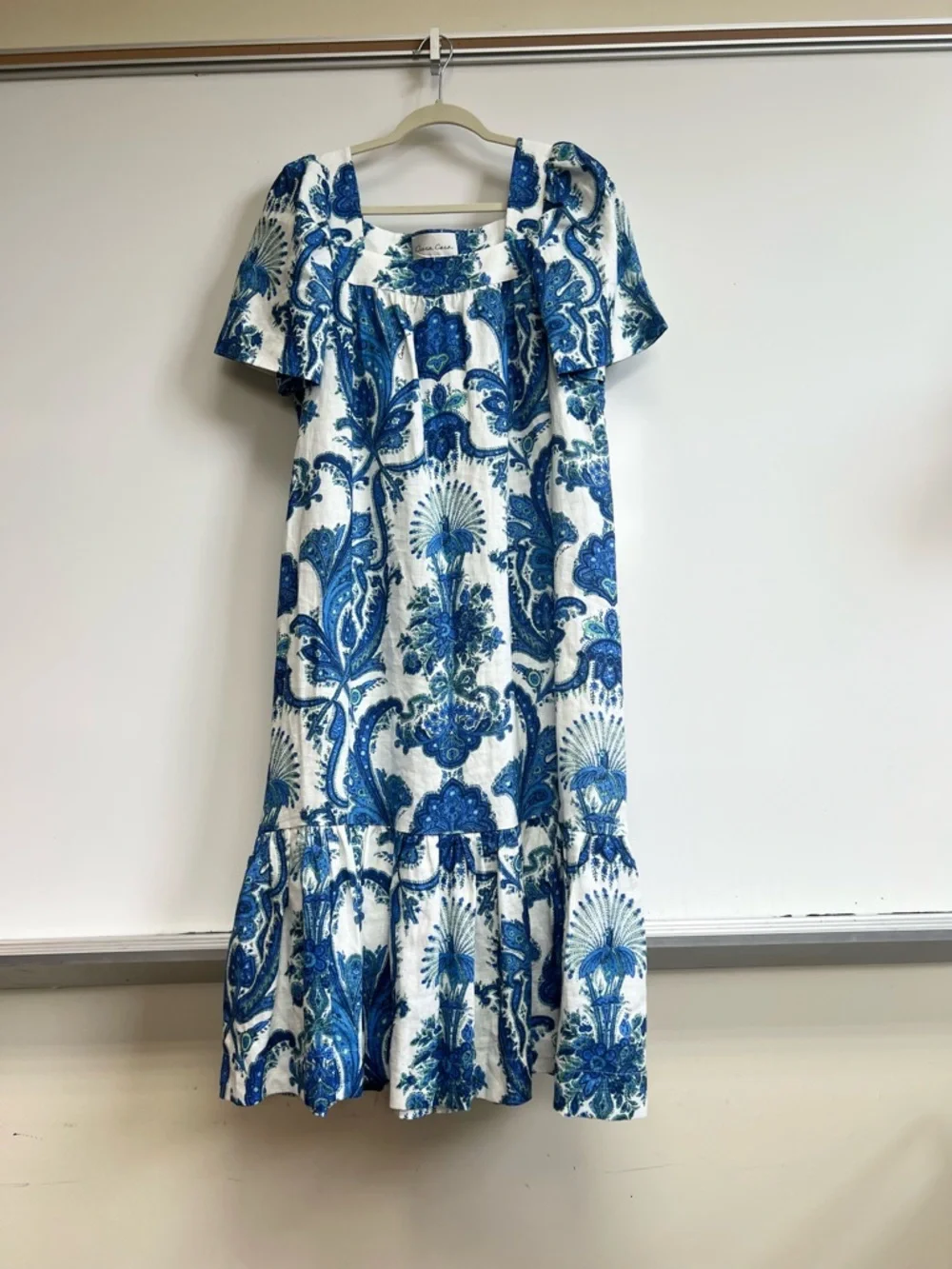 Cara Cara Chani Dress in Peacock Blue, Size Medium - Picture 6 of 11